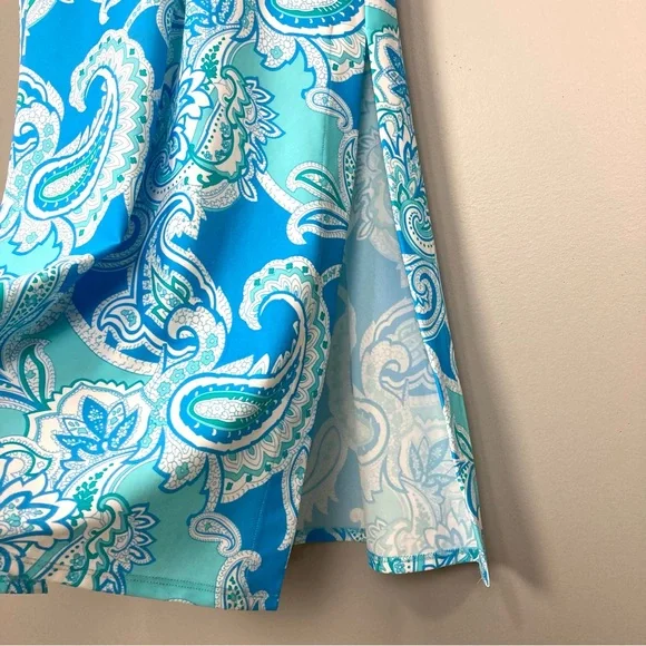 Jude Connally Paisley Maxi Dress Women’s Size S Smooth Knit Colorful Sleeveless - Picture 4 of 8